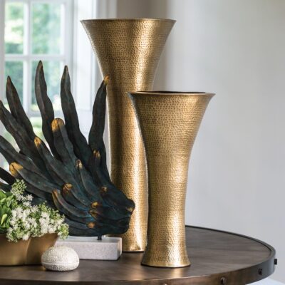 Vase - Tall Brass w/rush fee